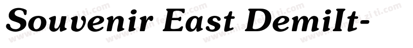 Souvenir East DemiIt字体转换